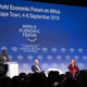 Tito Mboweni, minister of finance, South Africa, Klaus Schwab, founder, World Economic Forum, Amina Mohammed, deputy secretary-general, United Nations